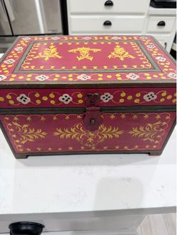 World market hand painted box