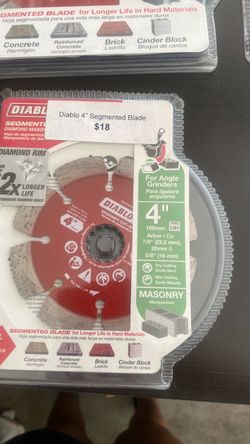 Diablo 4" Segmented Diamond Masonry Blade
