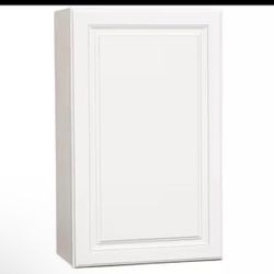 Hampton Bay Hampton 21 in. W x 12 in. D × 36 in. H Assembled Wall Cabinet in Satin White