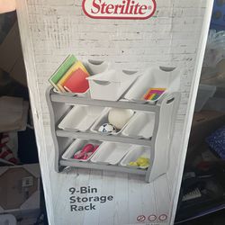 Sterilite 9 Bin Storage Rack 