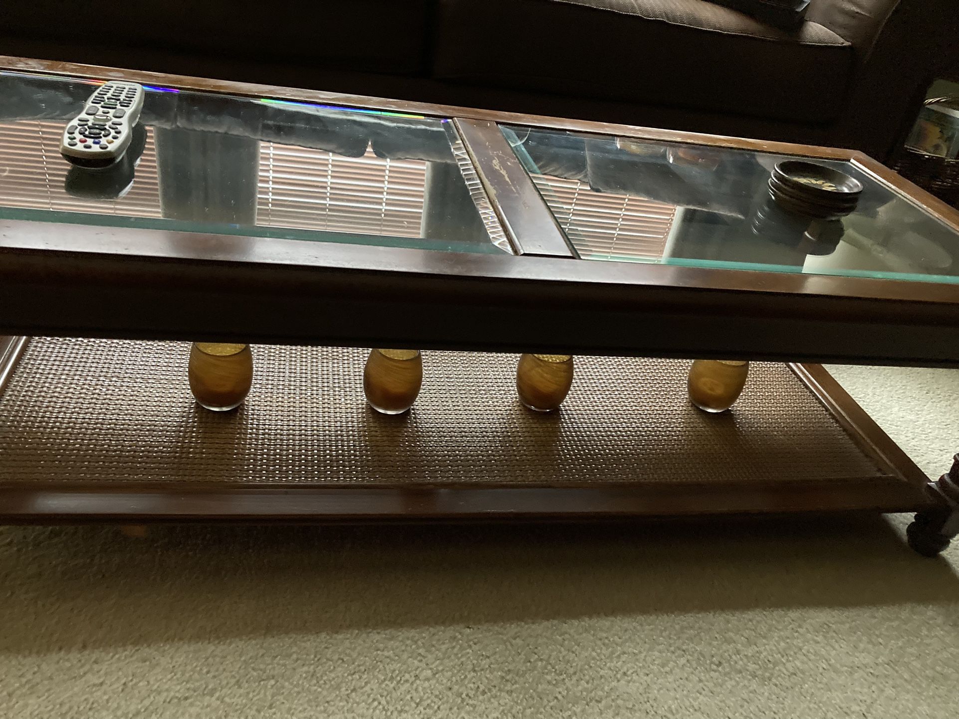Glass Top Coffee Table