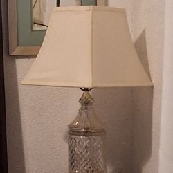 2 Crystal Lamps With Shade 