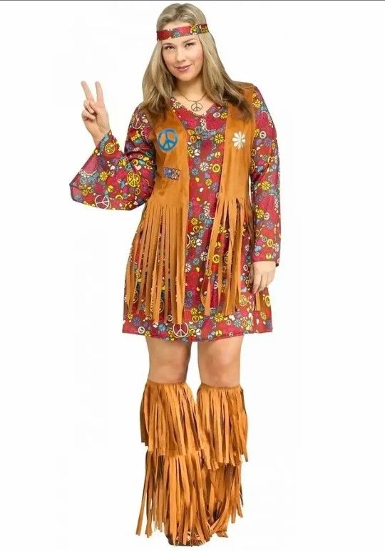 Like newCostume hippie  adult 60's size M/L ( Reseda CA)