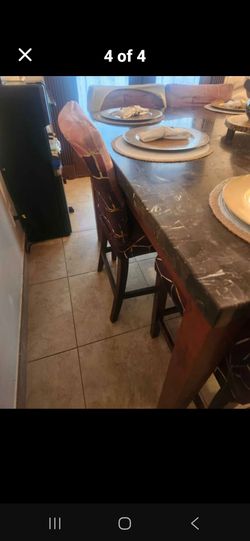 6 people mármol dining room set