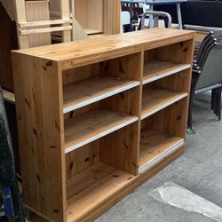 6 Shelf Bookcase Book Organizer Display Unit (Needs Refinishing)