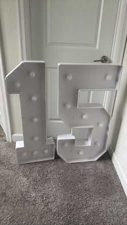 Number decor for party - 37 inches - 92 cm