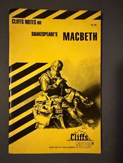Cliffs Notes Shakespeares Macbeth Vintage 1979 Paperback