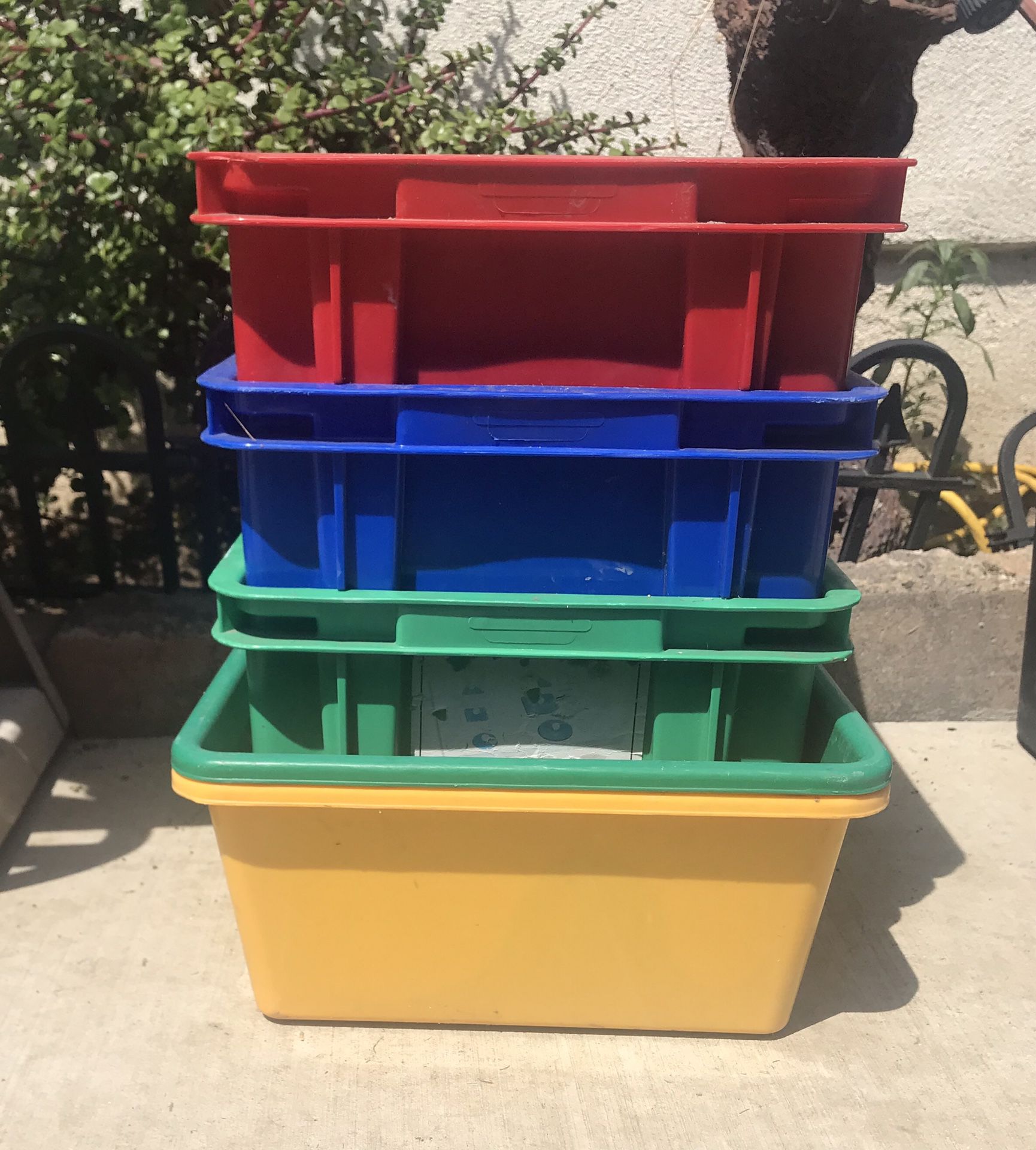 Colorful storage containers