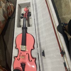 ARTALL 4/4 Beginner Violin Pack Color Pink