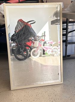 Mirror with Wooden Frame