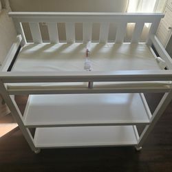 Baby Changing Table - White - Brand New