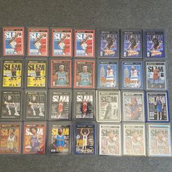 NBA slam Basketball card lot