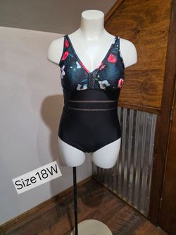 New Women's 1Piece Plus Size Swimsuit