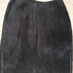Real leather skirt size small