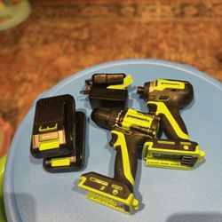 Greenworks 24V drill and Impact