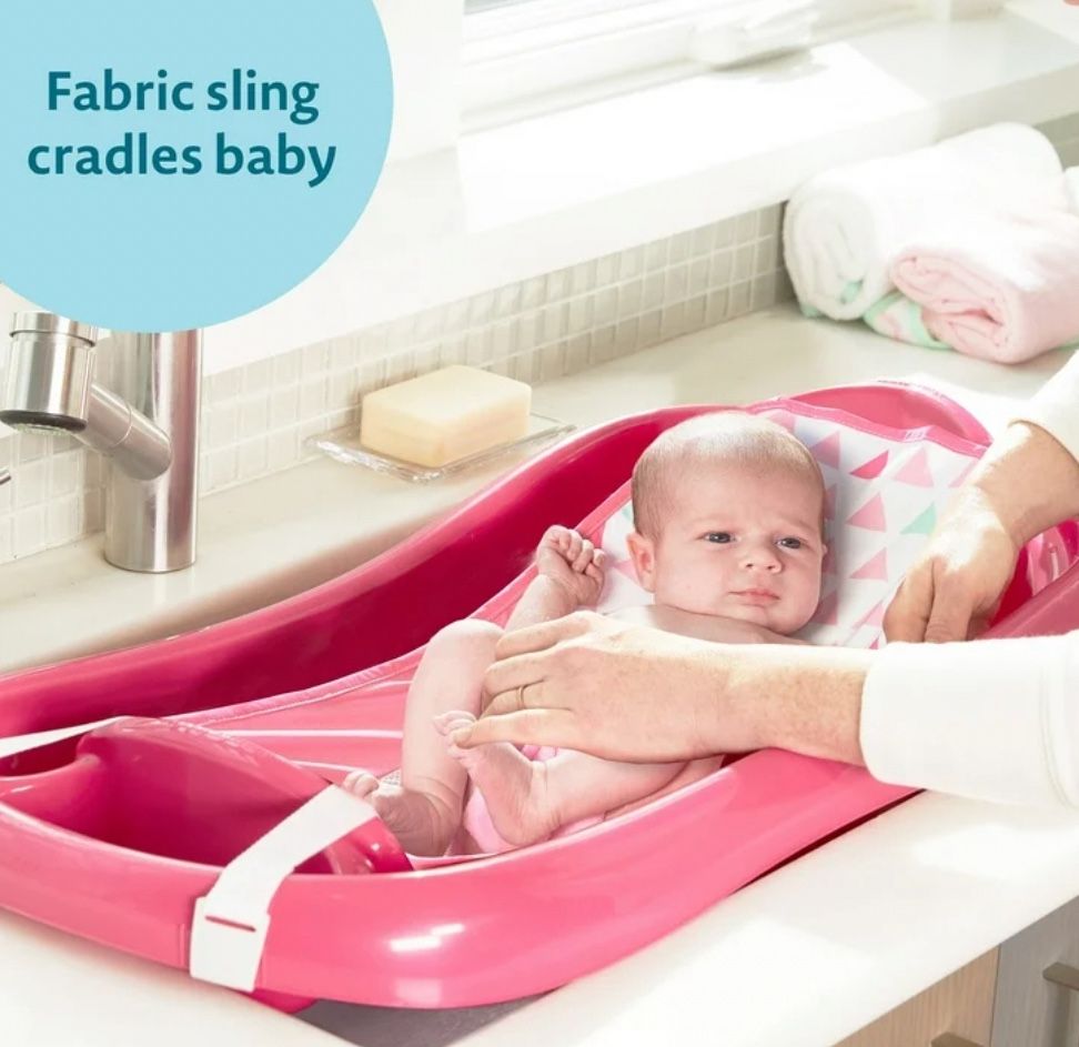 3 In 1 Sure Comfort Newborn to Toddler Tub with Infant Sling $5