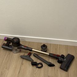 Cordless Vacuum Cleaner, 550W/45Kpa/60Mins Stick Vacuum, Anti-Tangle