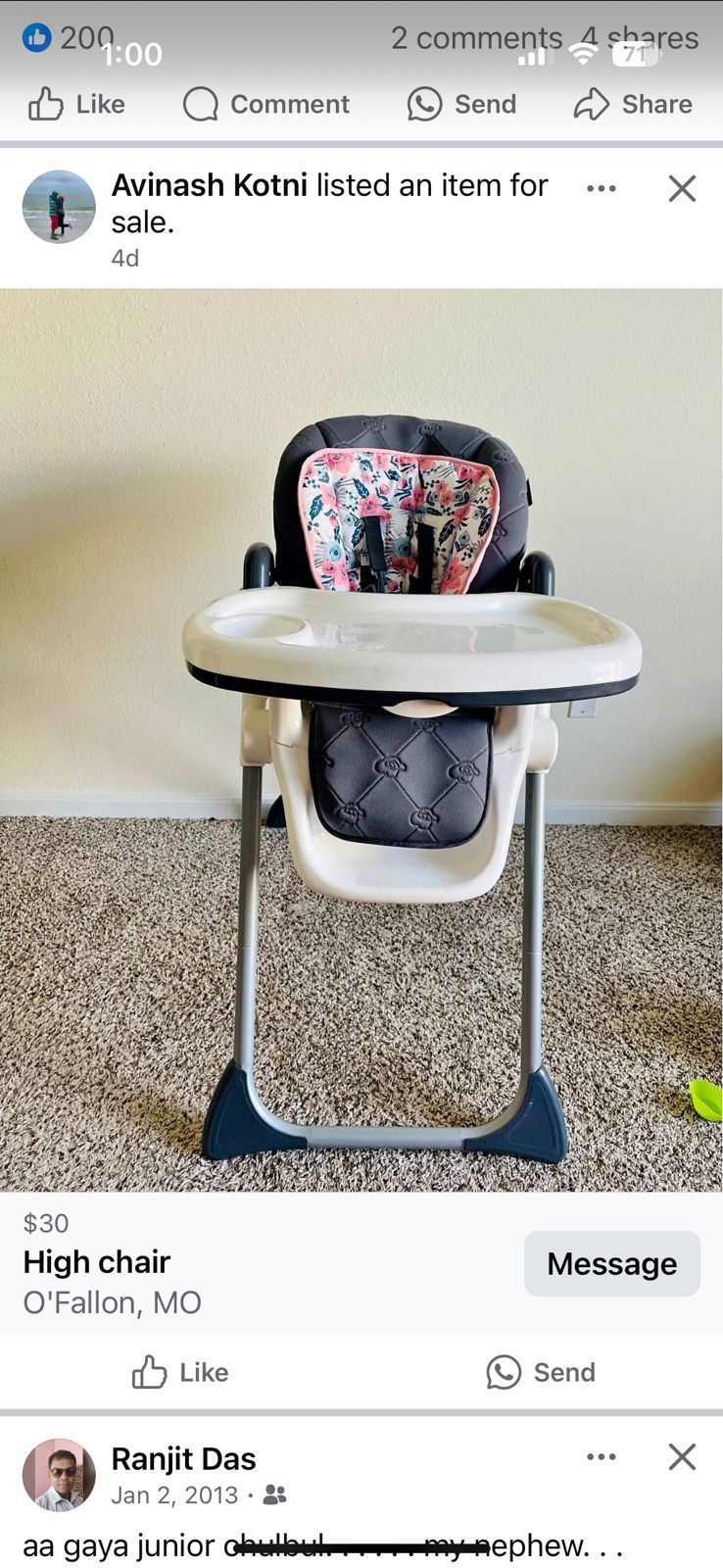 Baby trend High Chair