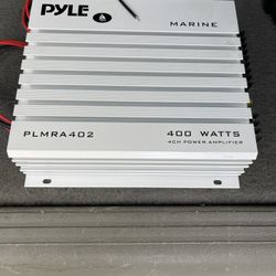 Pyle PLMRA400 4 Channel 400 Watt Waterproof Marine Amplifier