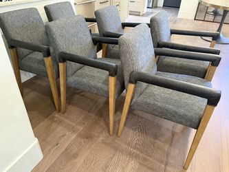 Four Hands Dining Arm Chairs Set of 6