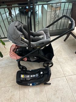 Bugaboo Dragonfly Stroller With Nuna Car Seat and Base