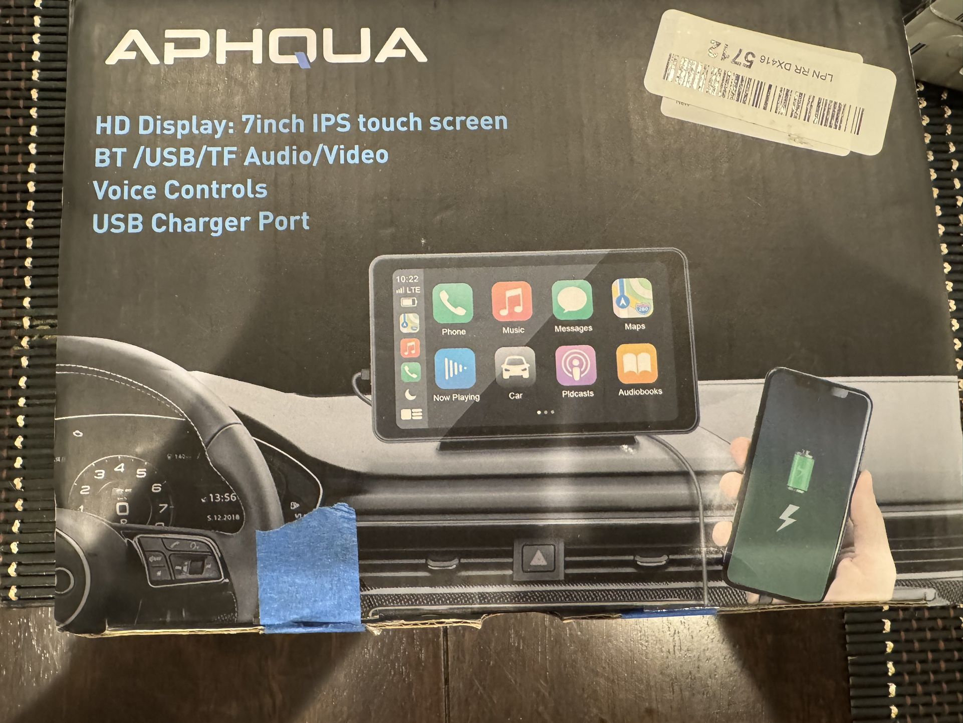 APHQUA 7 Inch IPS Full HD Capacitive Touchscreen Car Stereo GOOGLE SIRI