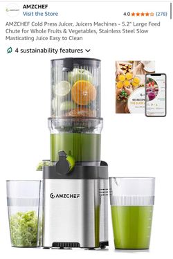 AMZCHEF Cold Press  Juicer - $60