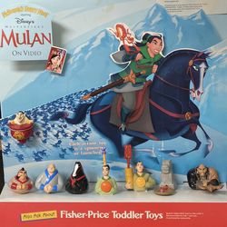 Disney’s Mulan On Video Happy Meal Display