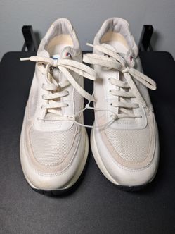 Beige White Hugo Boss/Russel Athletics sneakers brand casual size 12