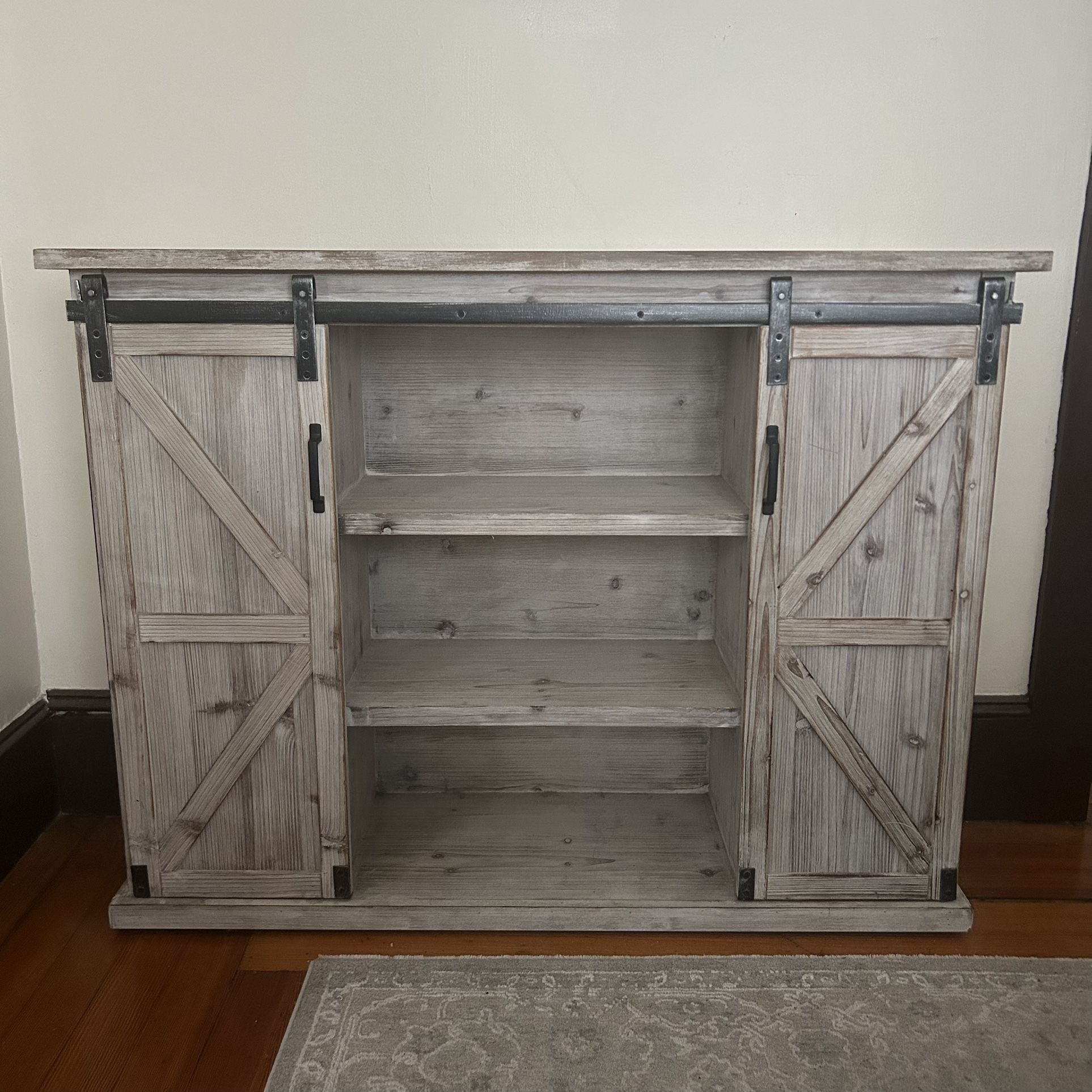 Rustic Sliding Door Cabinet