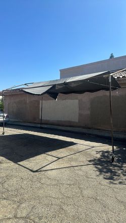 Large Outdoor Canopy Shade Structure with Metal Frame