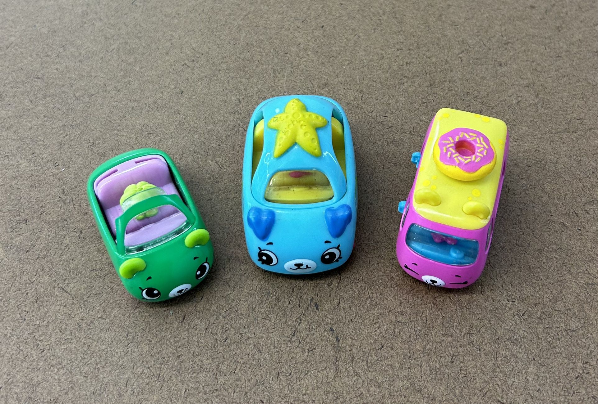 Moose Toys SHOPKINS “Cutie Cars” Lot Of 3 (pre-owned)