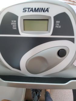 Stamina Cardio Exercise Bike with Heart Rate Sensors and Extra