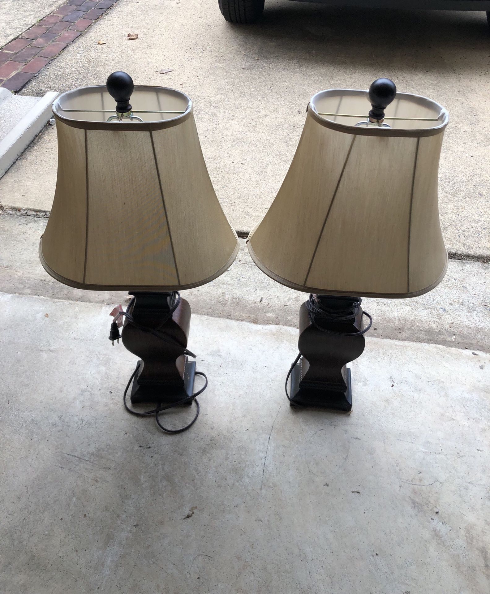2 Crate and Barrel Lamps