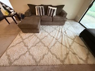 Couch + Ottoman + Rug – $100 takes everything!