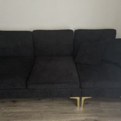 Used Black Couch 