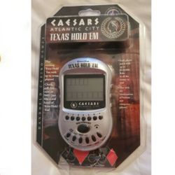 Texas Hold'em Excalibur Poker Electronic Handheld Caesars Casino Game New Sealed