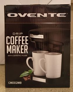 Drip Coffee Maker with Ceramic Mugs