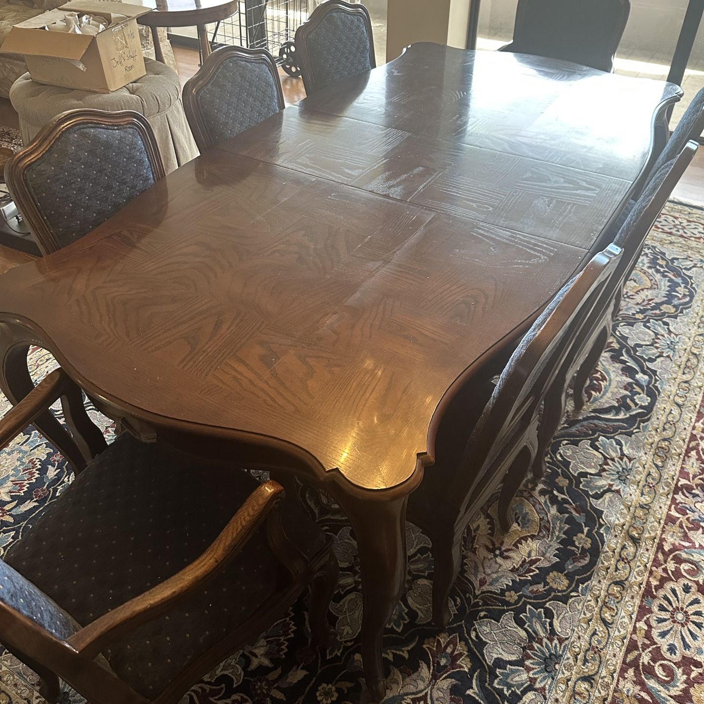 Henredon Dining Room Table,  Chairs and Sideboard