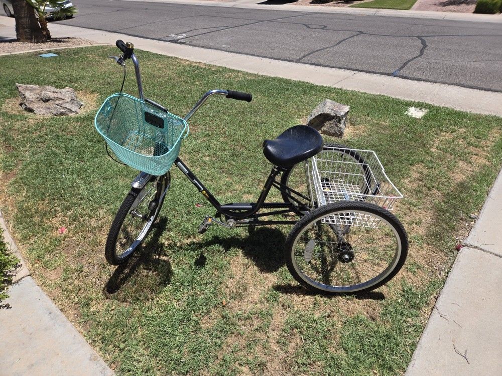 Sun Bicycles Traditional 24 Tricycle w/ Basket
