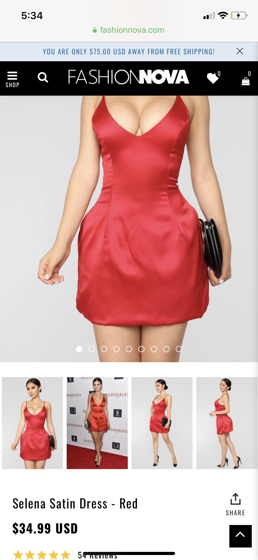 Fashion nova red Selena satin dress for Sale in Indio, CA - OfferUp