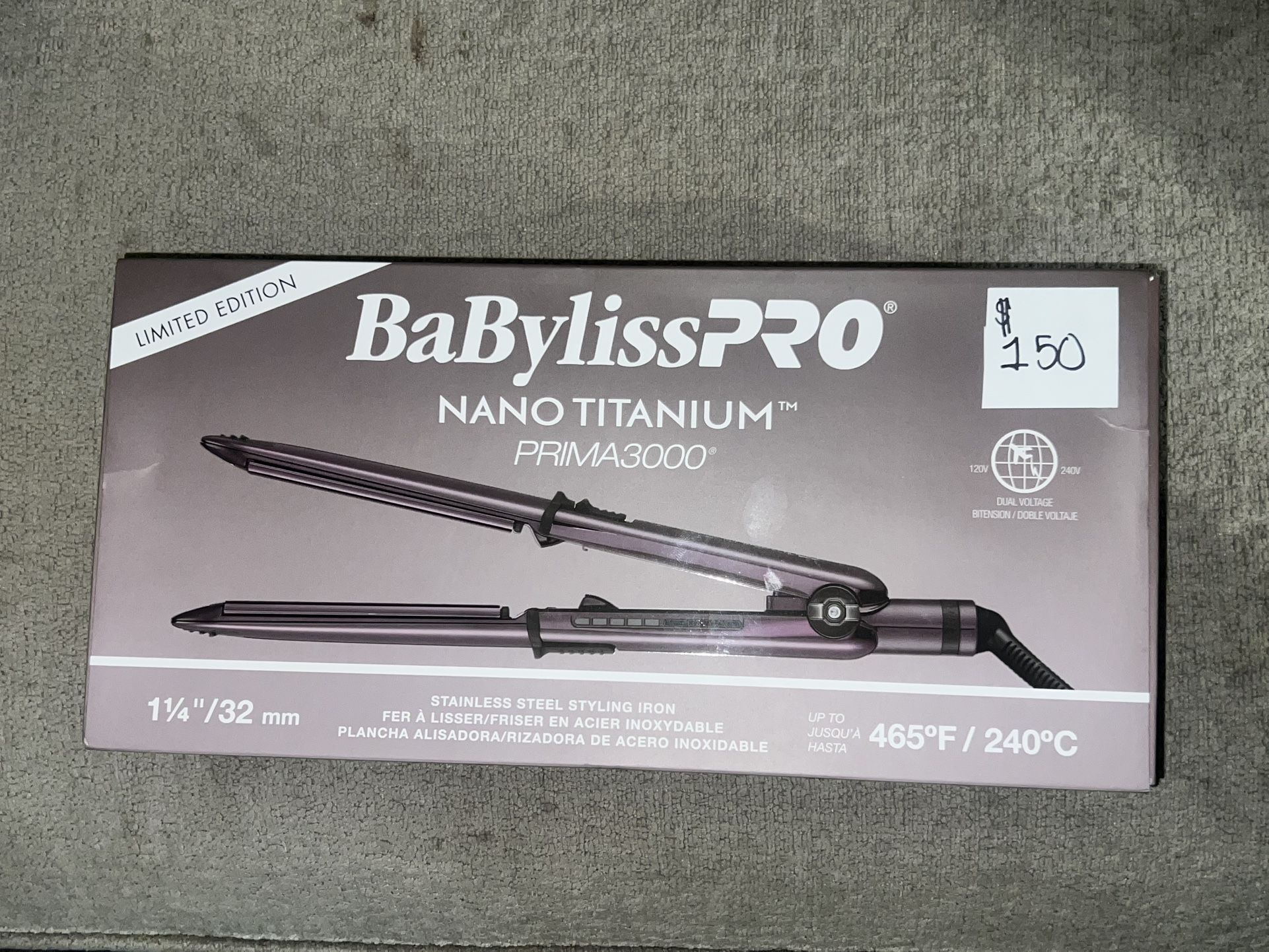 BabylissPRO Nano Titanium Prima3000 *Limitied Edition Nightfall collection* 1 1/4”