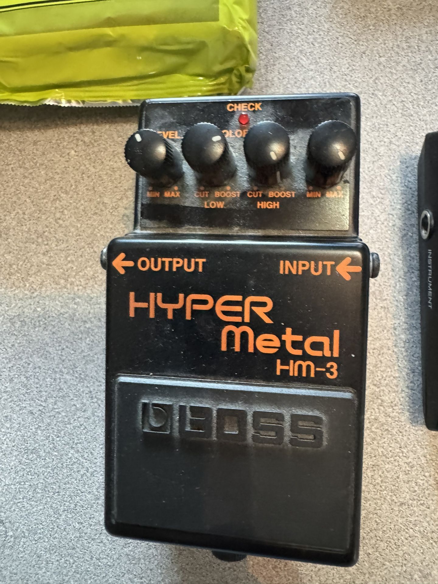 Boss Hyper Metal HM-3 Distortion Pedal Plus Other Guitar Items