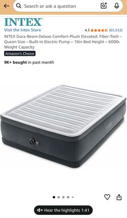 Intex Queen Air Mattress – Like New