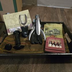 Tray With Wine Supplies