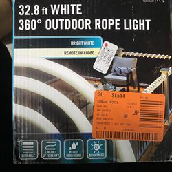 Eco smart 32.8ft White Outdoor Rope light 