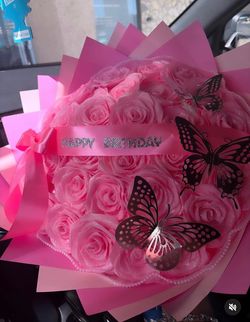 Pink eternal bouquet