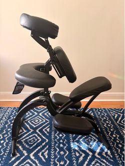Massage Therapy Items: Chair, Face Cradle, Cradle Covers, Table Cover, Certificate Holder