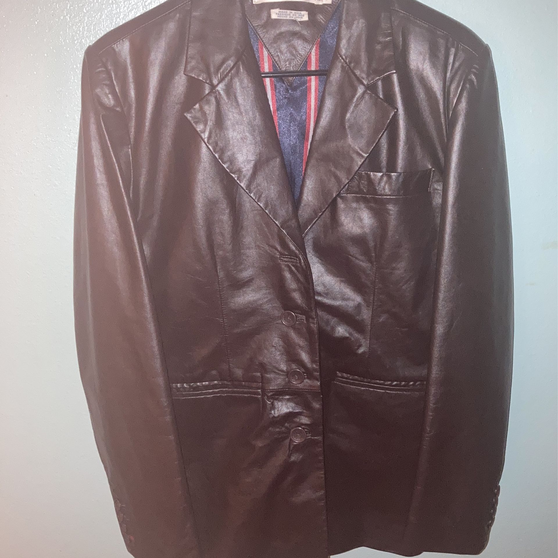 Tommy Hilfiger Faux Vintage Leather Jacket
