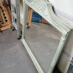 Rustic Painted Mirror